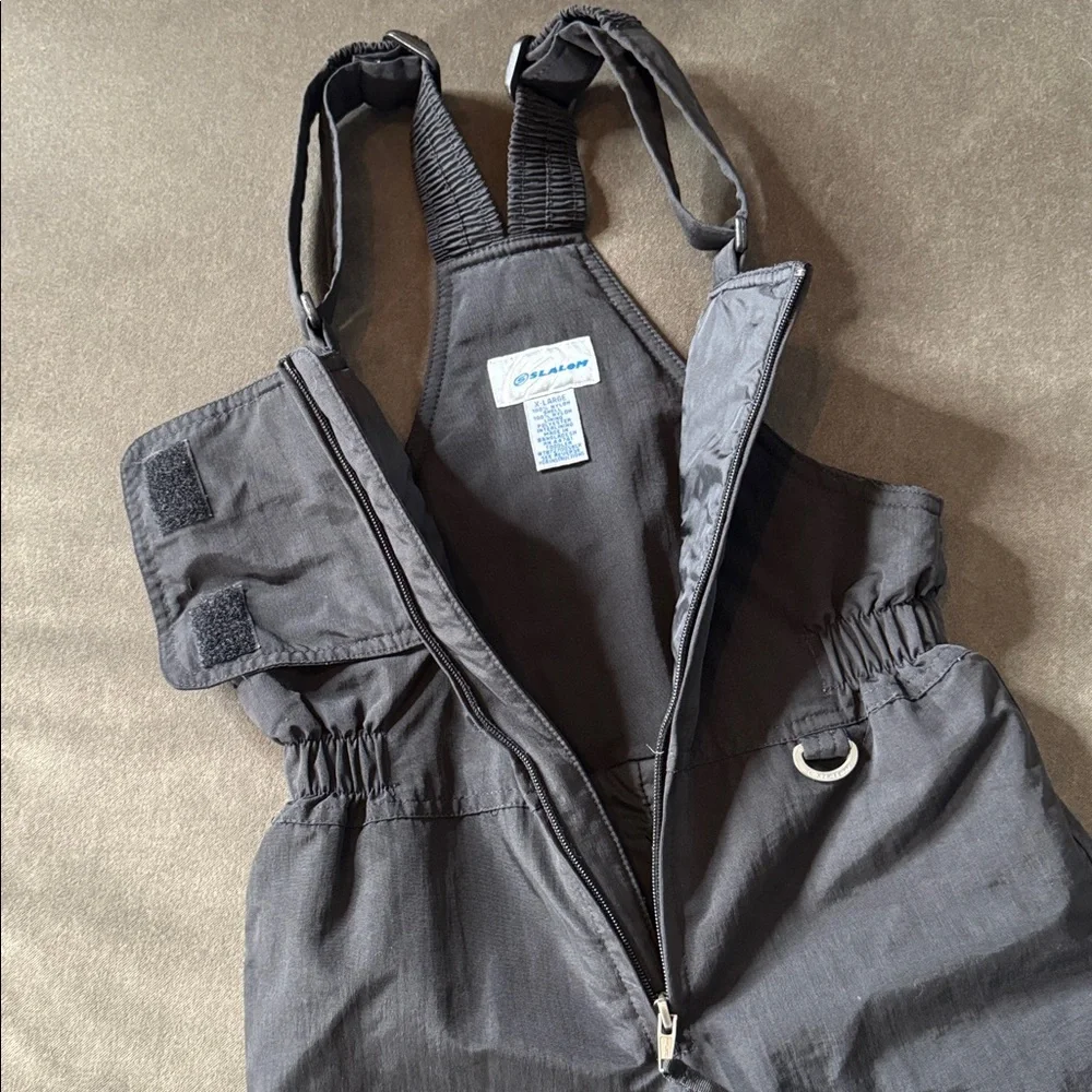 Kids Slalom Black Insulated Overall Snow Bib Toddler Size XL